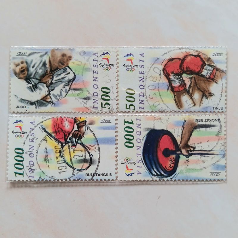 

(AB) Perangko Indonesia Olimpiade Sydney 2000 Set 4 pcs Used