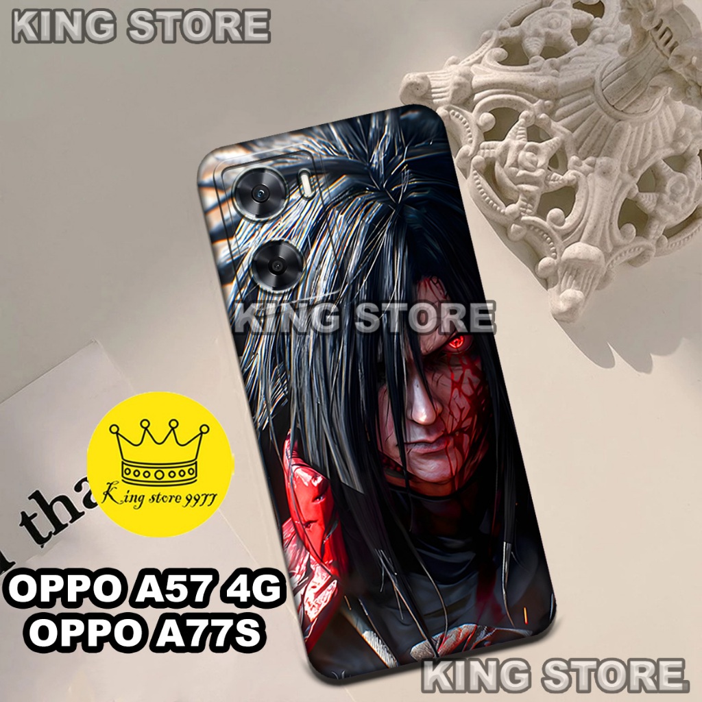 (KS8)  Softcase karet untuk OPPO A57 4G/OPPO A77S 2024  Motif gambar karakter Anime Naruto/casing OP