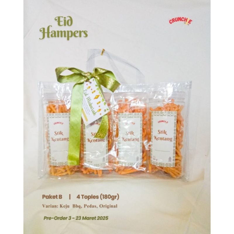 

Hampers Crunchie Stick Kentang (isi 4)