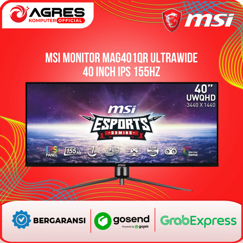 MSI MONITOR MAG401QR ULTRAWIDE 40 INCH IPS 155HZ