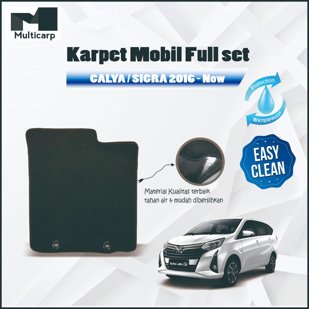 Karpet Mobil Calya/Sigra Satu Set Karpet Alas Mobil Calya/Sigra Premium