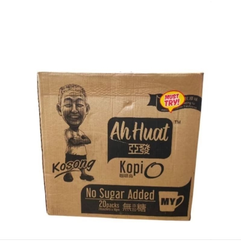 

AhHuat Kosong Kopi O No Sugar Added per Dus (20Pktx 200G)