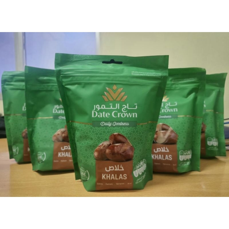 

Kurma Date Crown Khalas kemasan 250 gram 250gr 250 gr Premium Impor Termurah Ziplock