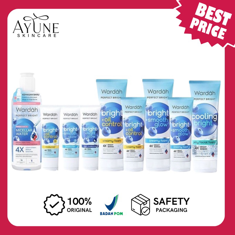 Wardah Perfect Bright Creamy Foam Brightening+ Oil Control | Wardah perfect bright moisturizer | War