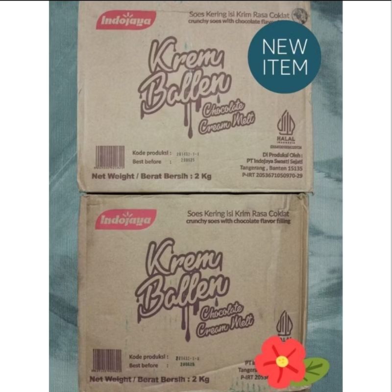 

SOES COKLAT KREM BALLEN/ MALONA 1 DUS 2 KG. READY KEMASAN BARU 1 DUS 1KG