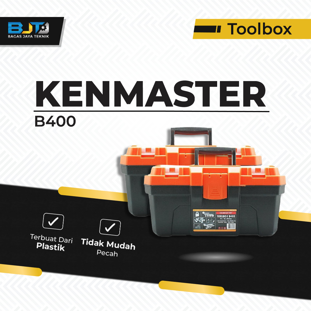 Perkakas Toolkit Toolbox Kotak Obeng KENMASTER Kuat Kokoh B400 KENMASTER