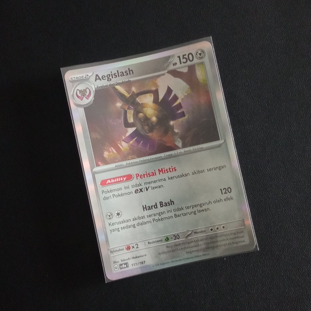 Aegislash Holo sv8a Festival Terastal ex Pokemon TCG Indonesia