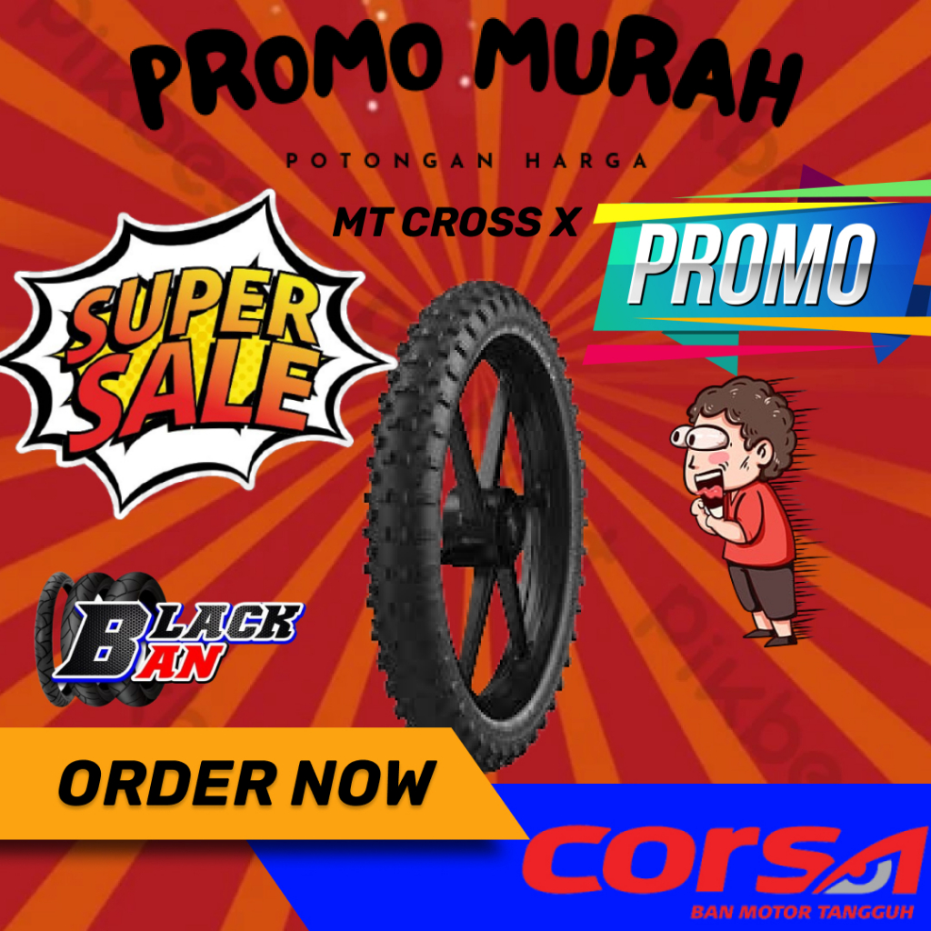 PROMO BAN MT CROSS X 70/100-19