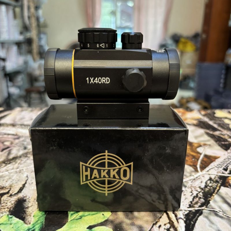 Red dot hakko 1x40 ring gold titik kecil teleskop hakko telescope 1x40RD