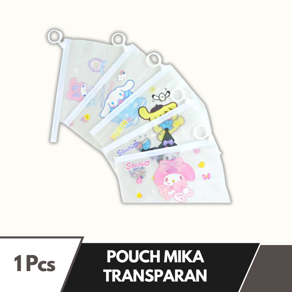 

Pouch Zipper Sanrio 9,5x17cm Tempat Pensil Alat Tulis Pouch Kosmetik Lucu ACC20