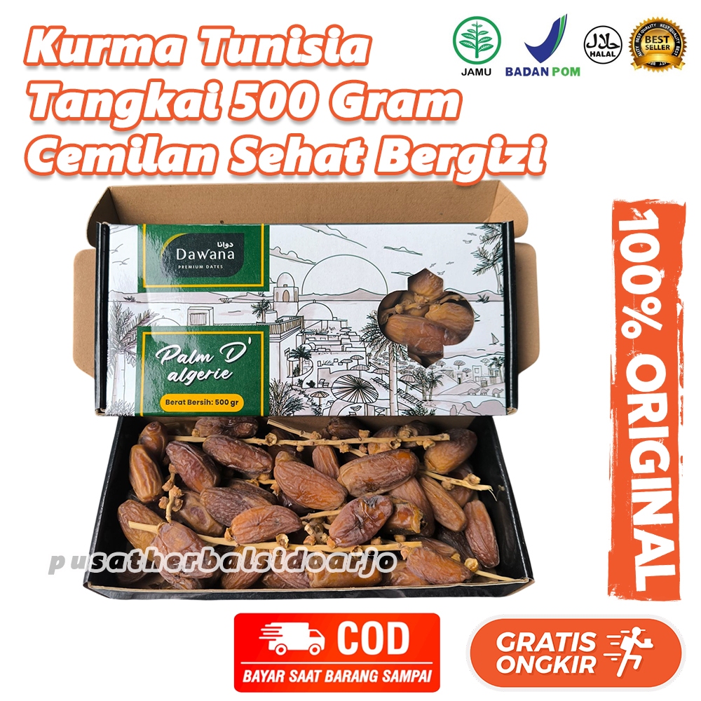 

Kurma Tunisia Tangkai King 500gr Tunisia Merina
