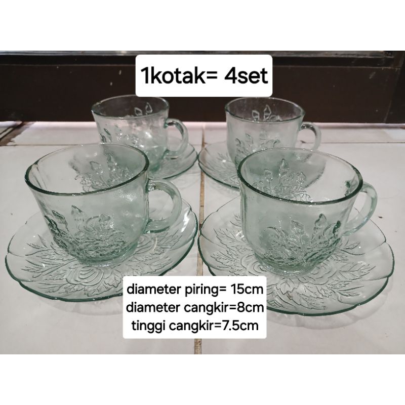 *KHUSUS BATAM* CANGKIR TEH/SET GELAS TEH/SET PIRING+CANGKIR TEH KOPI