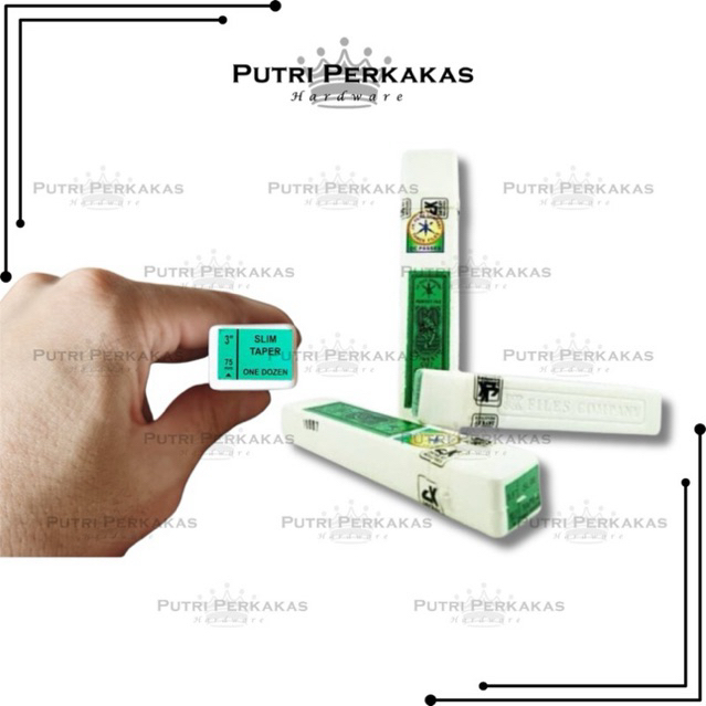 KIKIR SEGITIGA GERGAJI JK FILES INDIA ORIGINAL (12pcs) 3 INCH
