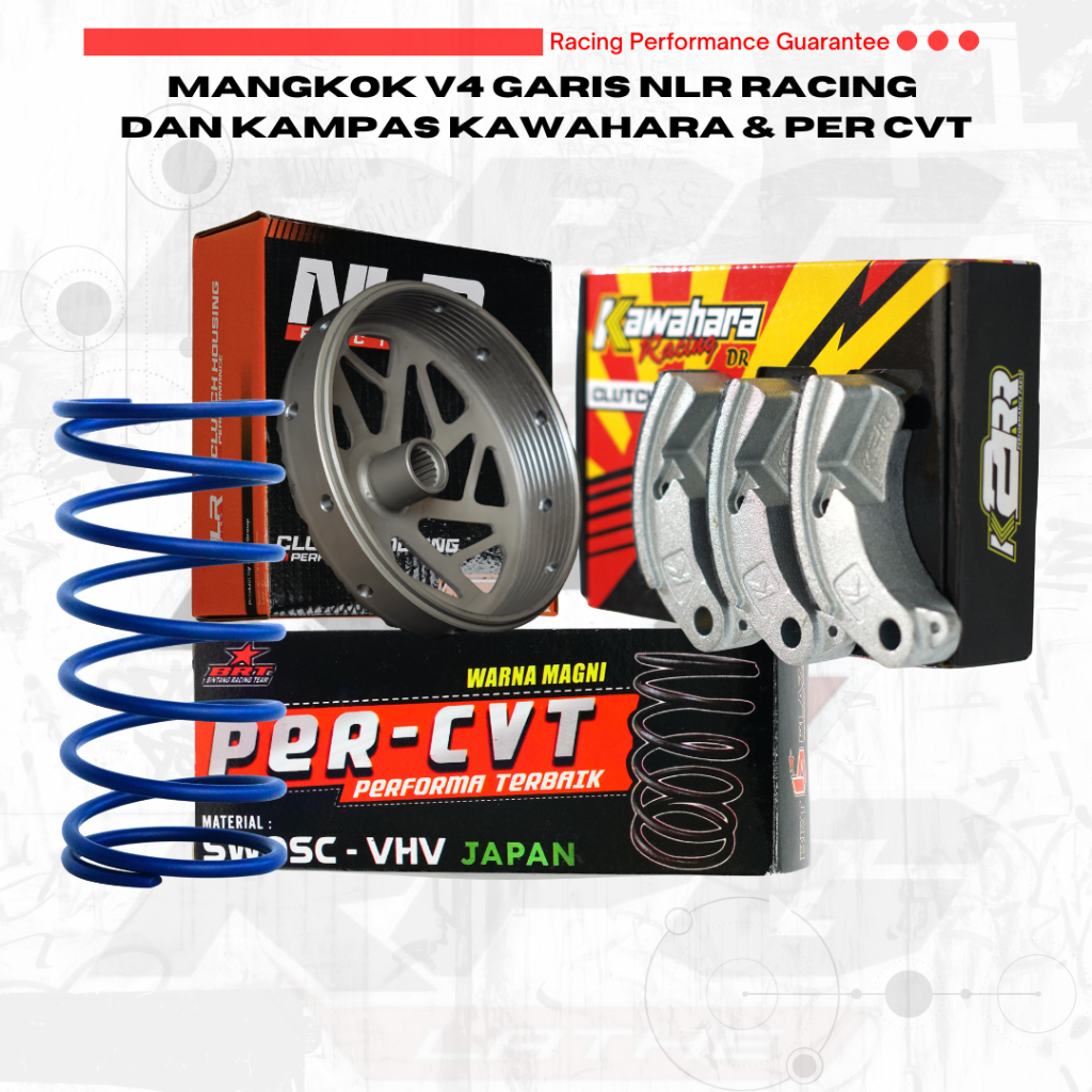 et Mangkok Ganda Kartel V4 Kampas Kawahara Per BRT Beat Vario Scoopy Mio Nmax Aerox