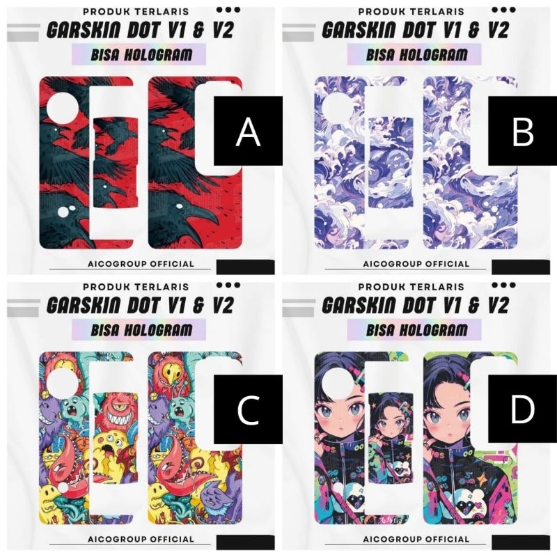 

Premium innneerrr Garskin DT V2 Hologram Full Motif Dan Anti Gores