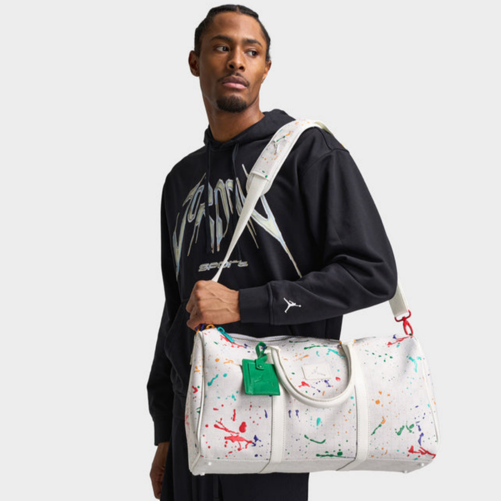 Jordan Monogram Duffle Bag 25L White Sail MA0759-782 Duffel Tas Nike Air Jordan Original 100%