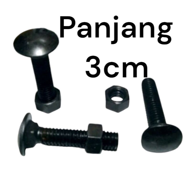 BAUT PAYUNG/BAUT BAK TRUK/ BAUT PAGAR  PANJANG 3CM