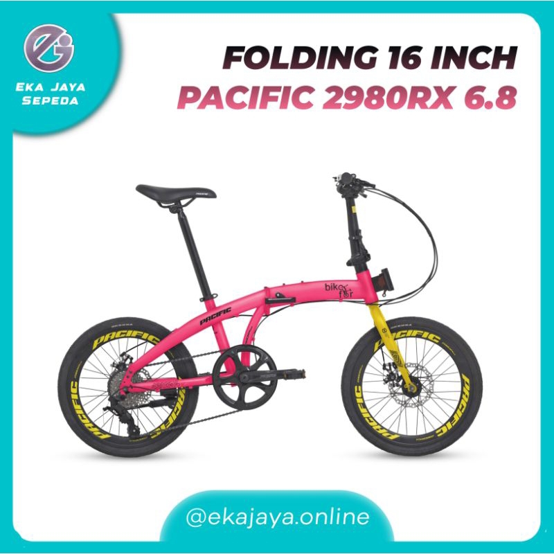 Sepeda Lipat Folding Ukuran 16 Inch Pacific 2980RX 6.8