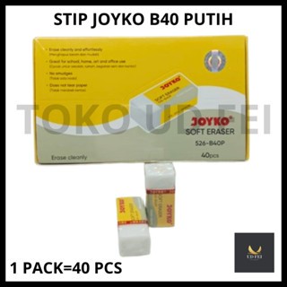 

(1 PACK=40 PCS) Penghapus Joyko Kecil/ Hapus Joyko B40 Putih/ Stip Joyko B40/ Joyko B40 Putih