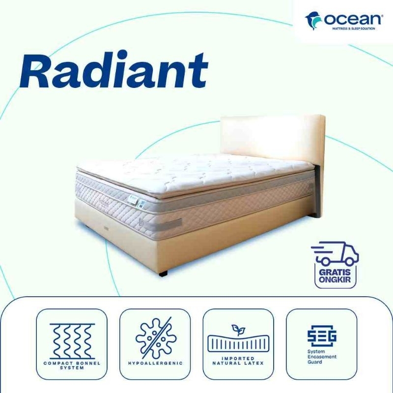 Kasur Springbed Ocean Radiant Natural Latex 180 x 200