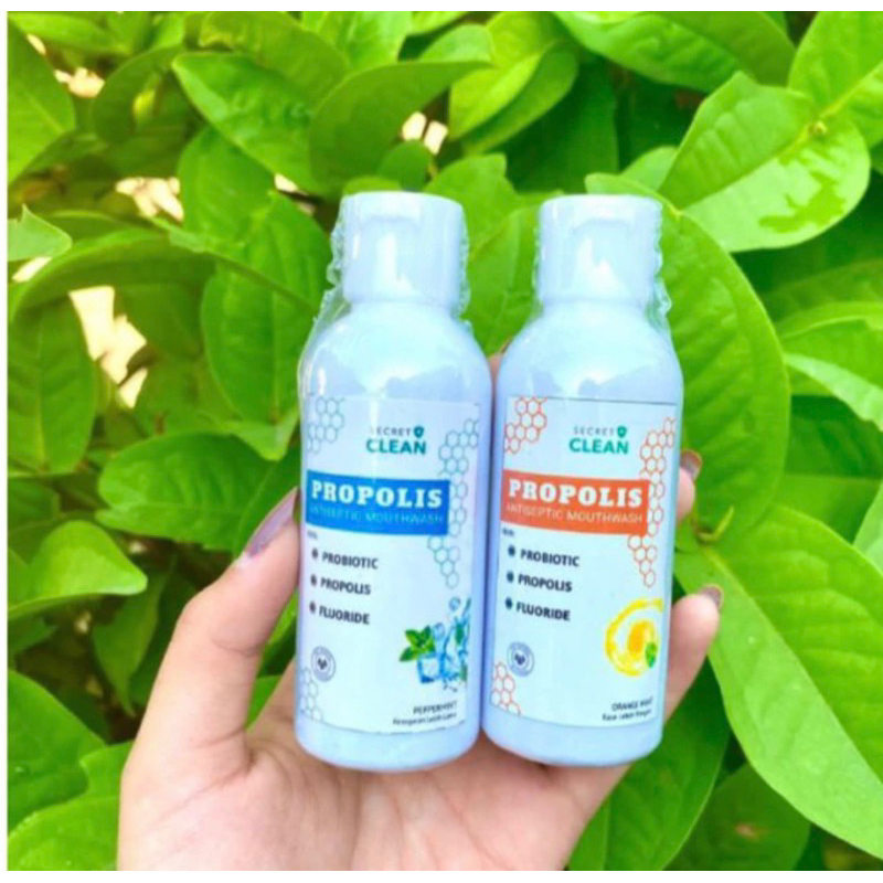 ✅GOIZZA✅PAKET HEMAT 2 BOTOL 2 VARIAN Secret Clean Propolis|| Propolis Antiseptic Mouthwash | Propoli