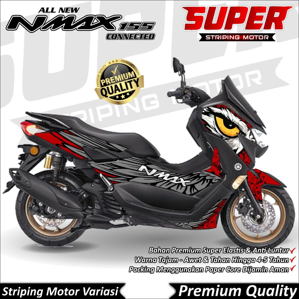 Stiker Nmax New 2020 - 2022 Anti Luntur keren Striping Nmax New 2020 - 2022 Striping Yamaha Nmax New
