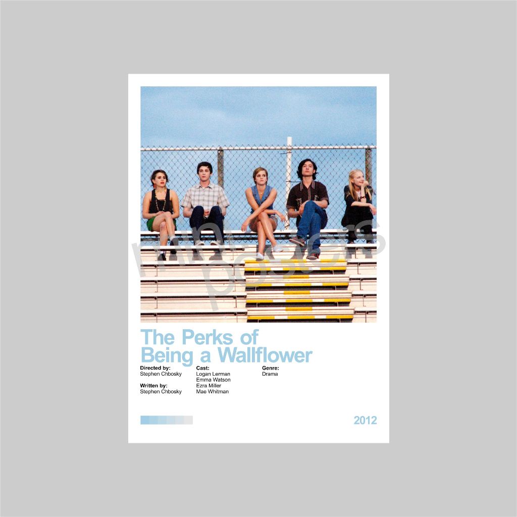Poster Film Minimalist The Perks of Being A Wallflower