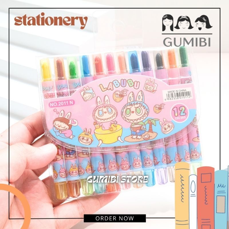 

KRAYON PUTAR MINI LABUBU KRAYON CRAYON TWIST MINI LABUBU ALAT MEWARNAI KRAYON TERMURAH