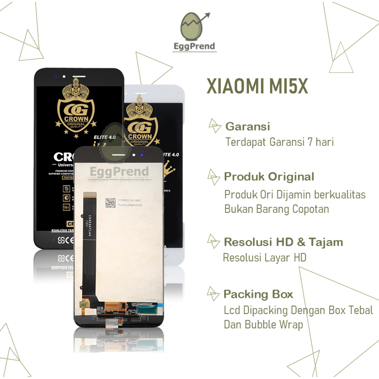 LCD TOUCHSCREEN XIAOMI MIA1 / MI5X - MI 5X - MIA1 COMPLETE FULLSET ORIGINAL