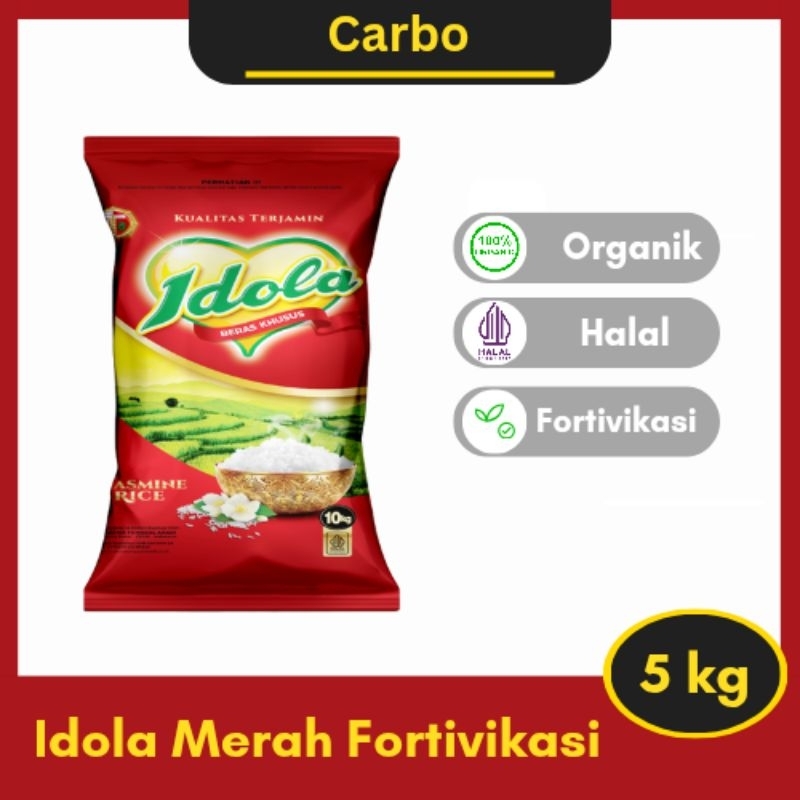 

CARBO - Beras Idola Merah Fortifikasi 5 kg