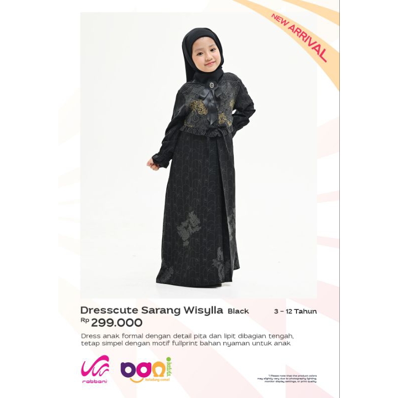 Diskon gamis anak Rabbani|Dresscute Sarimbit Rabbani WisyllaGamis anak Sarimbit Wisylla Rabbani|baju