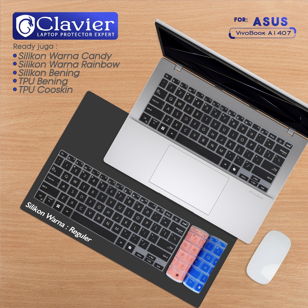 Keyboard Protector Cover untuk Asus VivoBook 14 A1407 A1407C A1407CA Silikon Warna Tpu Cooskin