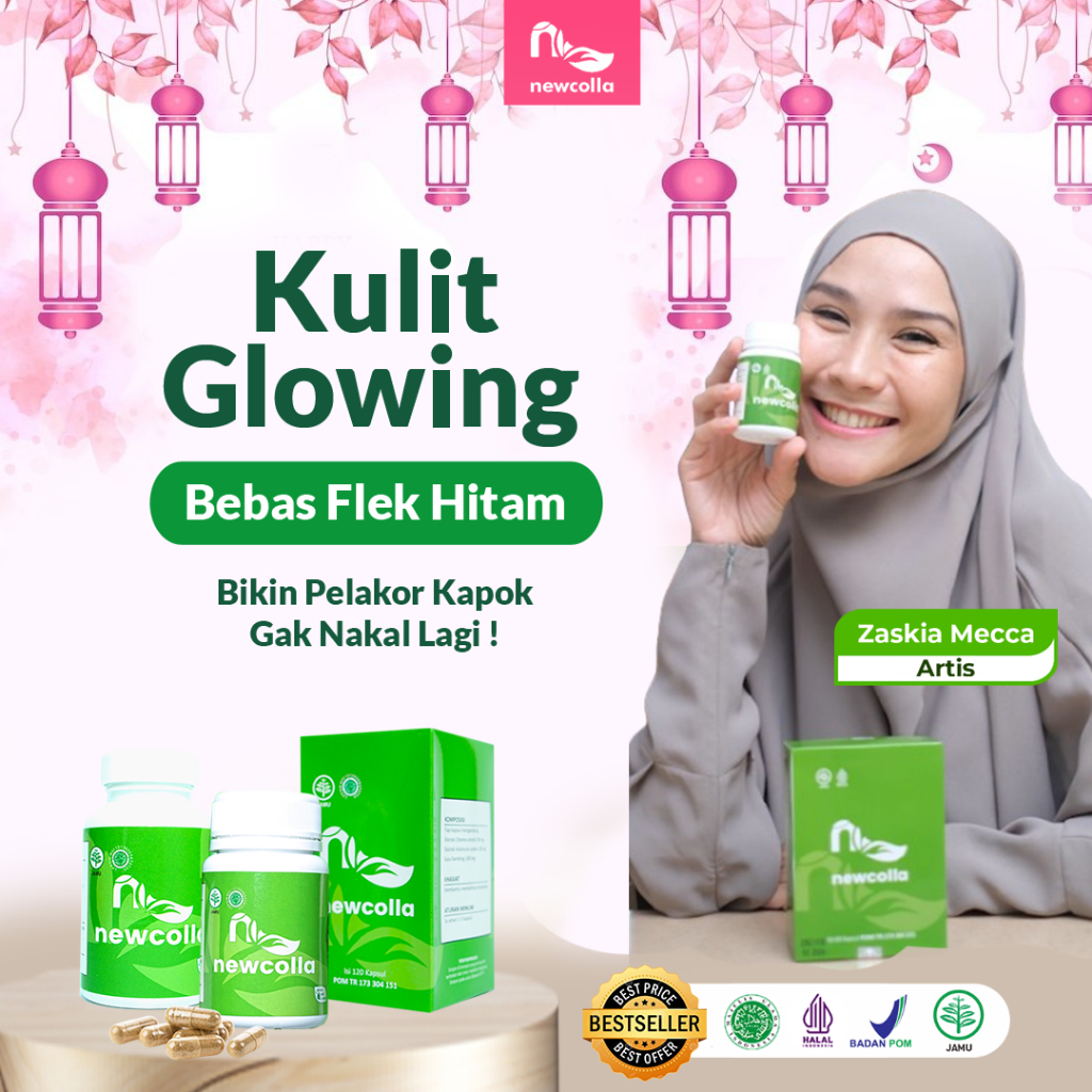 Newcolla collagen original penghilang flek pencerah wajah kusam wanita glowing bpom