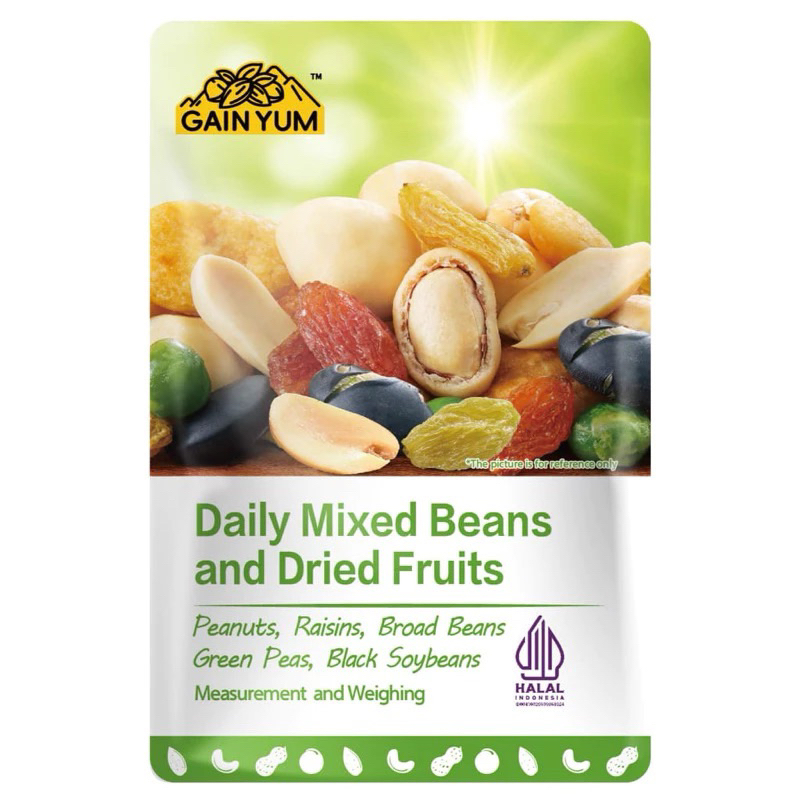 

Gainyum Daily Mixed Beans And Dried Fruits Gainyum Mixed Beans And Nuts Gainyum Mixed Beans And Dried Fruits 75g