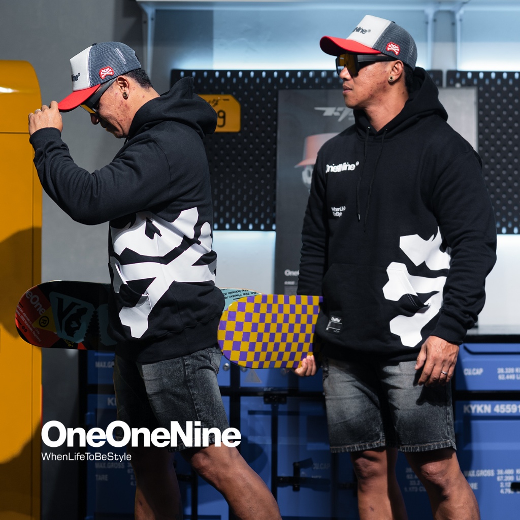 Oneonenine Ksr Hoodie Hexa Black Series - Sweater Motor Unisex Fleece Sablon