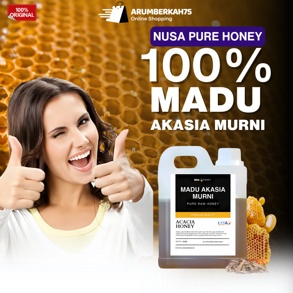 

Madu Akasia 1kg Maduku Murni Asli 100% Madu Hutan Akasia Riau Moisturizer Wajah Alami Terbaik