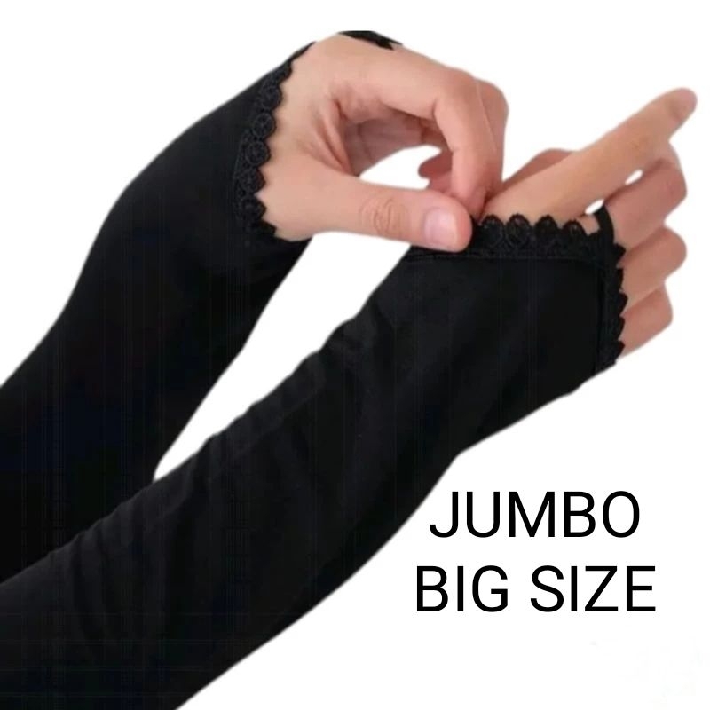 MANSET TANGAN  JUMBO RENDA  / HANDSOCK BIG SIZE