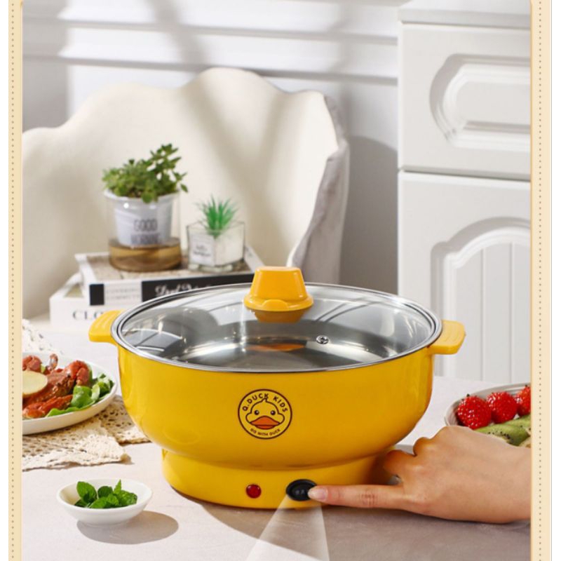 (0045) Panci Listrik Electric Cooking Pot Bangyduck Bentuk Kuali Bahan Teflon Anti Lengket 2 Ukuran
