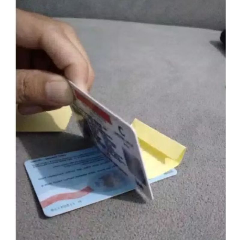 

Laminasi member Id Card penebal pelindung anti gores hologram