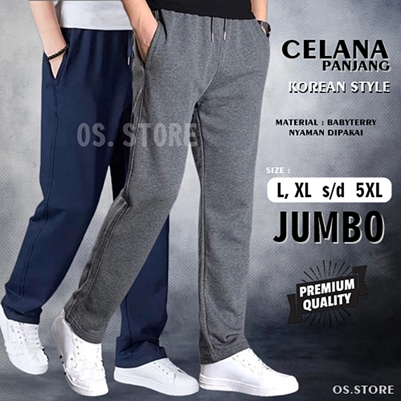 CELANA PANJANG SUPER JUMBO CELANA TRAINING CELANA LARI JUMBO BIGSIZE CELANA PANJANG MARATON SANTAI