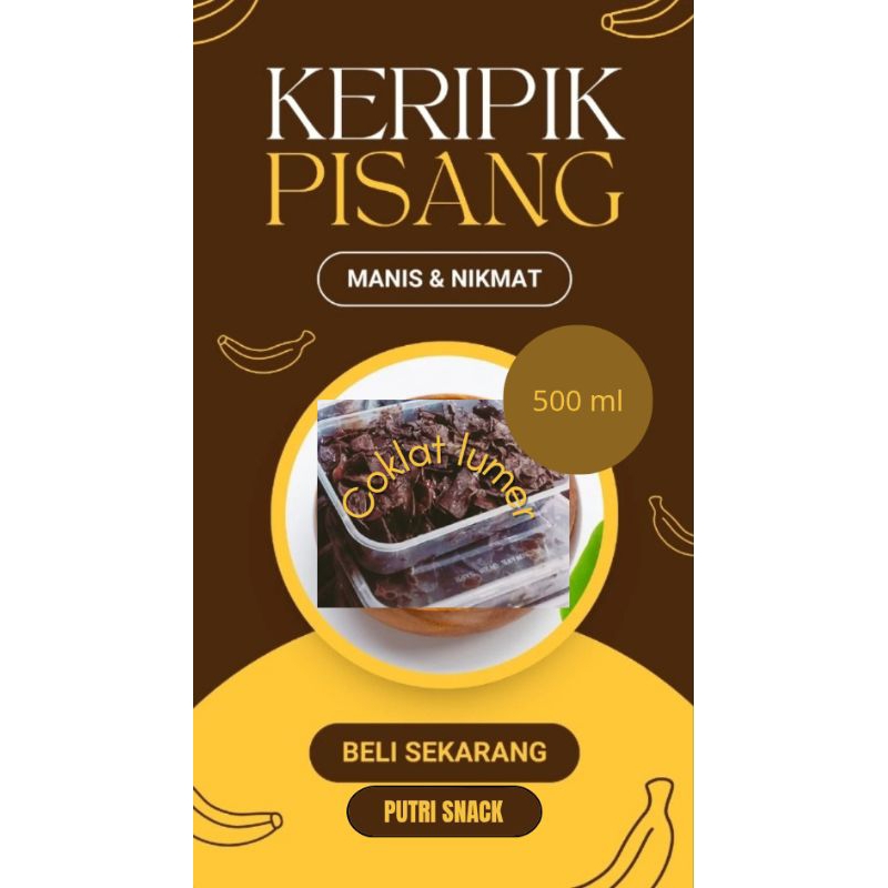

KRIPIK PISANG LUMER COKLAT