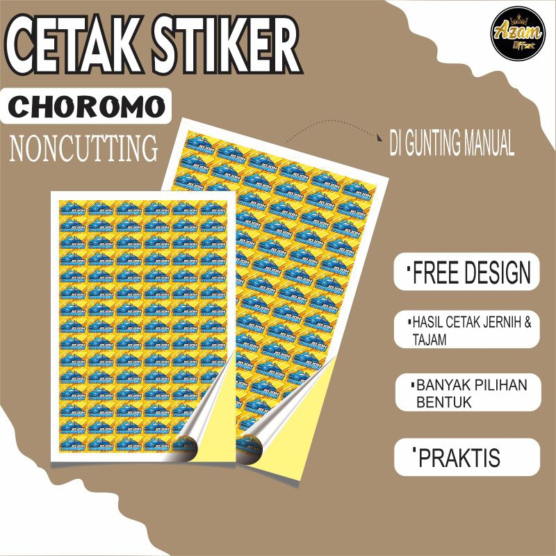 

STIKER CROMO| CETAK STIKER | STIKER LABEL MAKANAN | STIKER LABEL KUE LEBARAN | STIKER MURAH