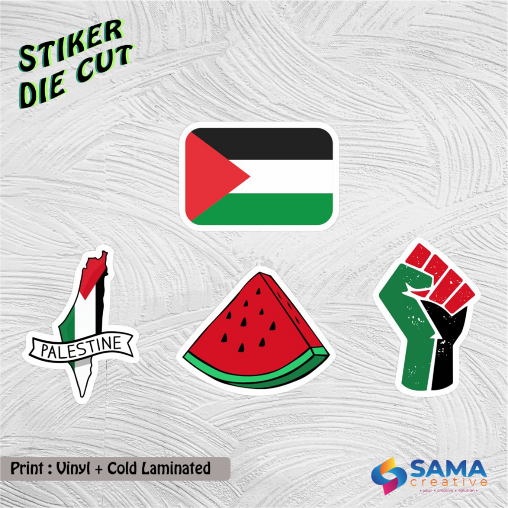 

Palestine - Sticker Vinyl Die Cut - Stiker Hp, Laptop, Motor, Mobil, Helm, Botol Free Palestine