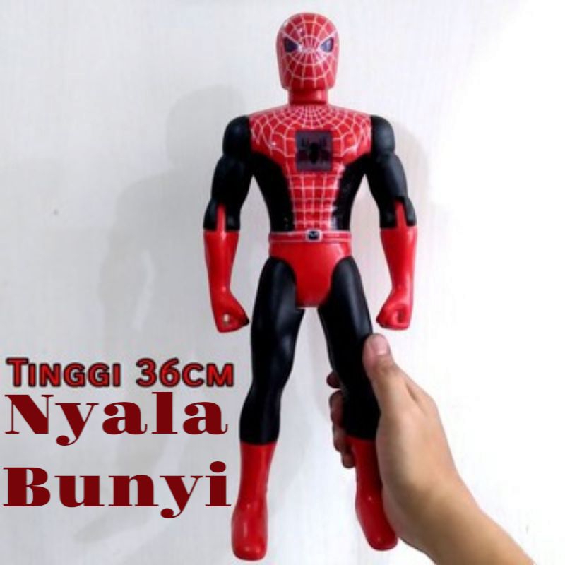 Mainan Robot Spiderman Nyala Dan Bunyi