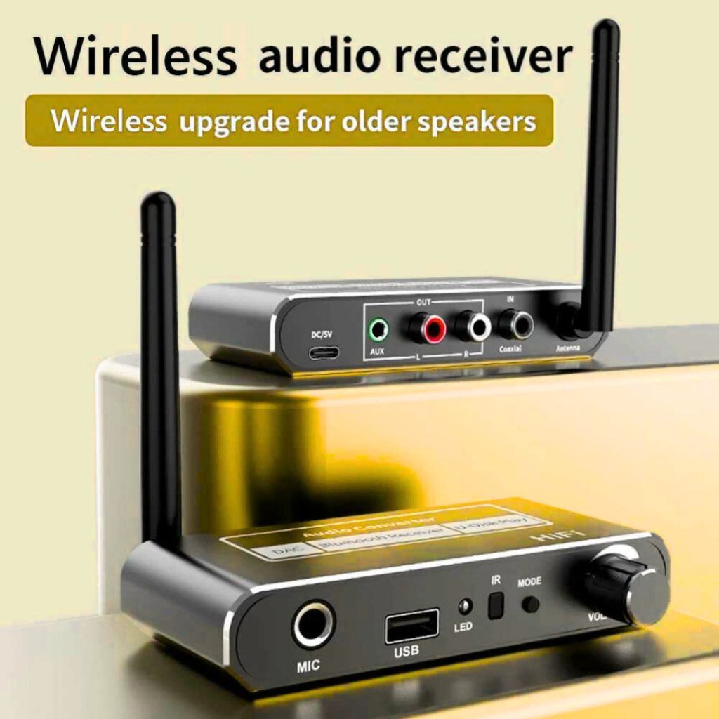 RAJA VKTECH DAC Audio Bluetooth Receiver HiFi Converter Digital to Analog  musik karaoke receiver