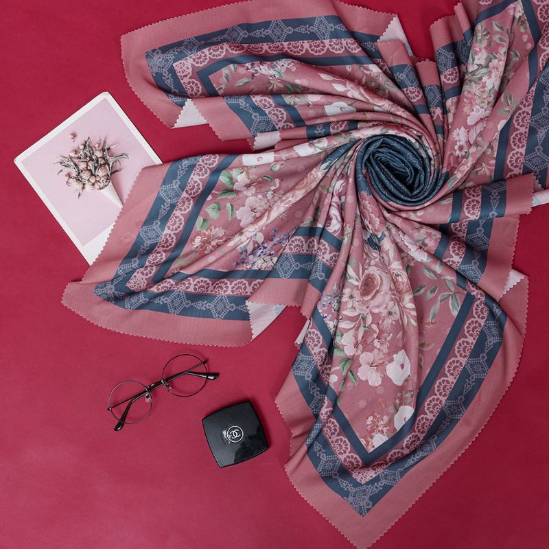 hijab segi empat motif 115 x 115