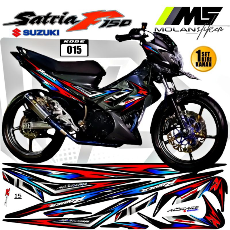 Decal Sticker Striping Variasi Satria Fu Barong Raider R Suzuki Satria Fu 150 2009-2013 Satria Fu Ck