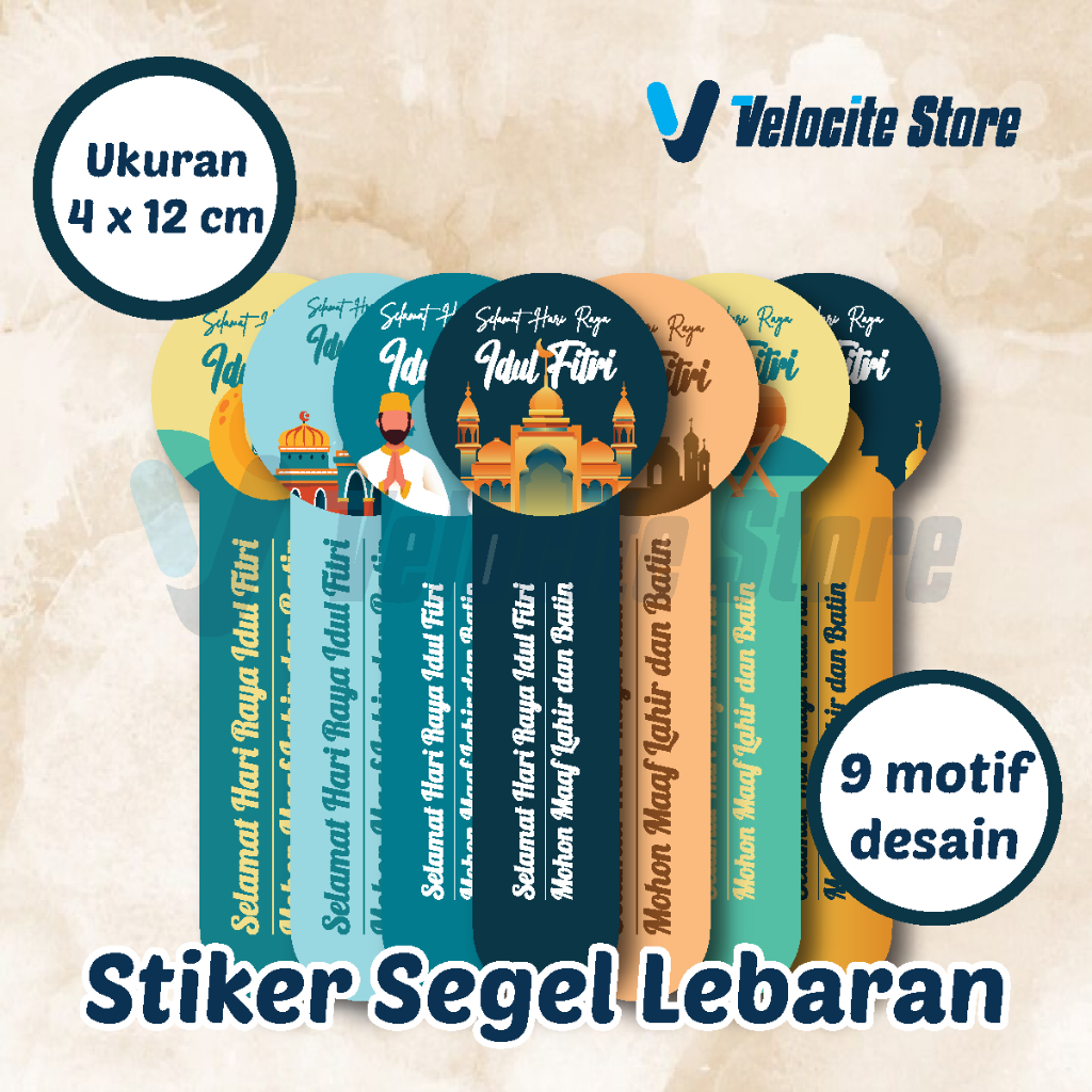 

STICKER SEGEL IDUL FITRI/LEBARAN/TOPLES/STIKER SEGEL LEBARAN IDUL FITRI 4 x 12 cm