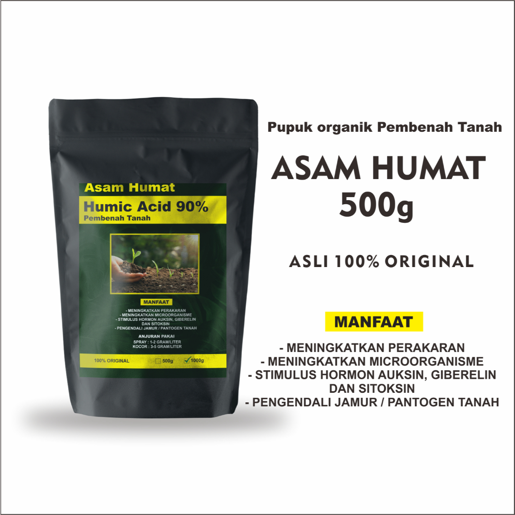 asam humat humic acid 90% 500gram