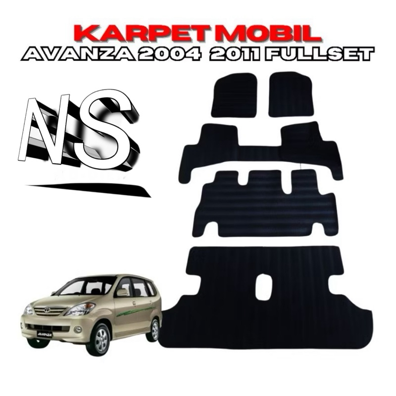 karpet mobil Avanza 2004 2011 fullset alas kaki matras karet mobil Avanza 2007 2008 2009 2010 2011 k